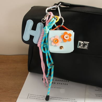 1 Stück Romantische Serie Täglicher Buchstabe PU Damen Taschenanhänger h5 