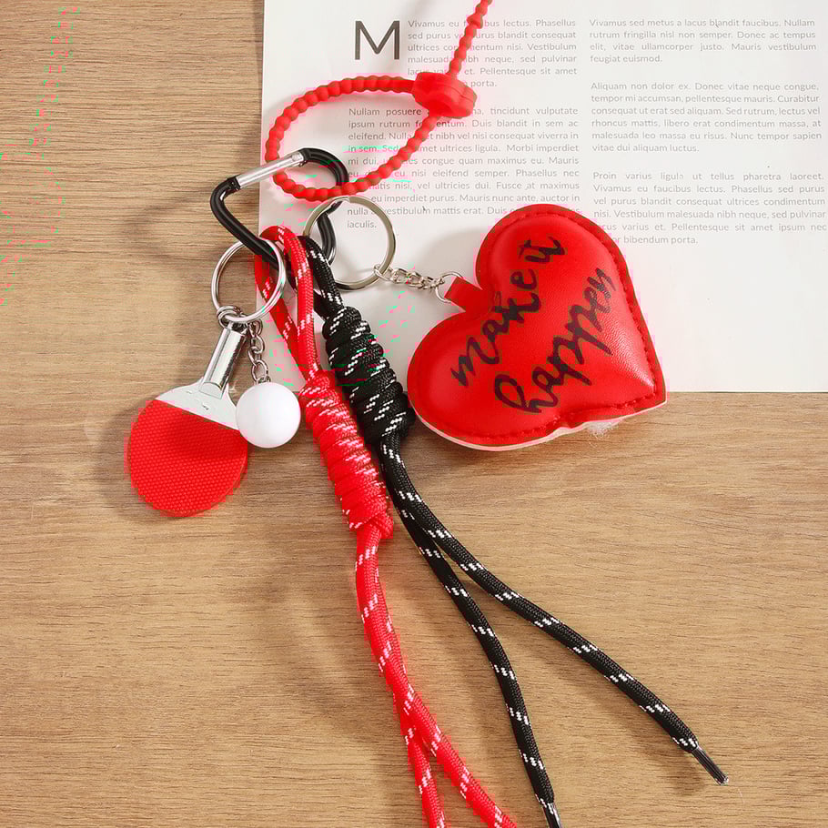 1 Piece of Vintage Love Heart Women's Bag Charm Picture2
