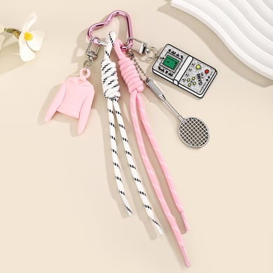 Sport Style Badminton Racket Bag Charms h5 