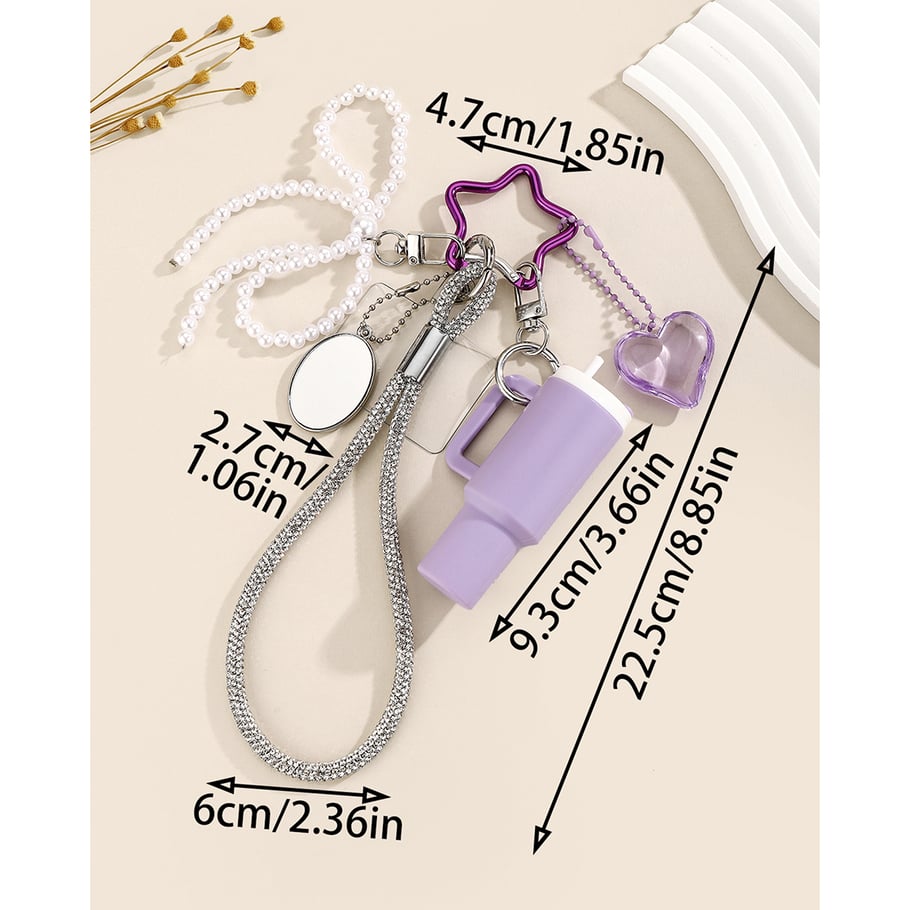 Cute Mini Water Cup Bag Charms Picture2
