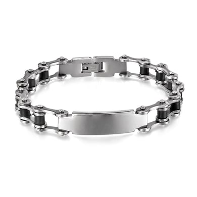 1 Piece Industrial Series Mechanical Stainless Steel Men's Bracelets h5 