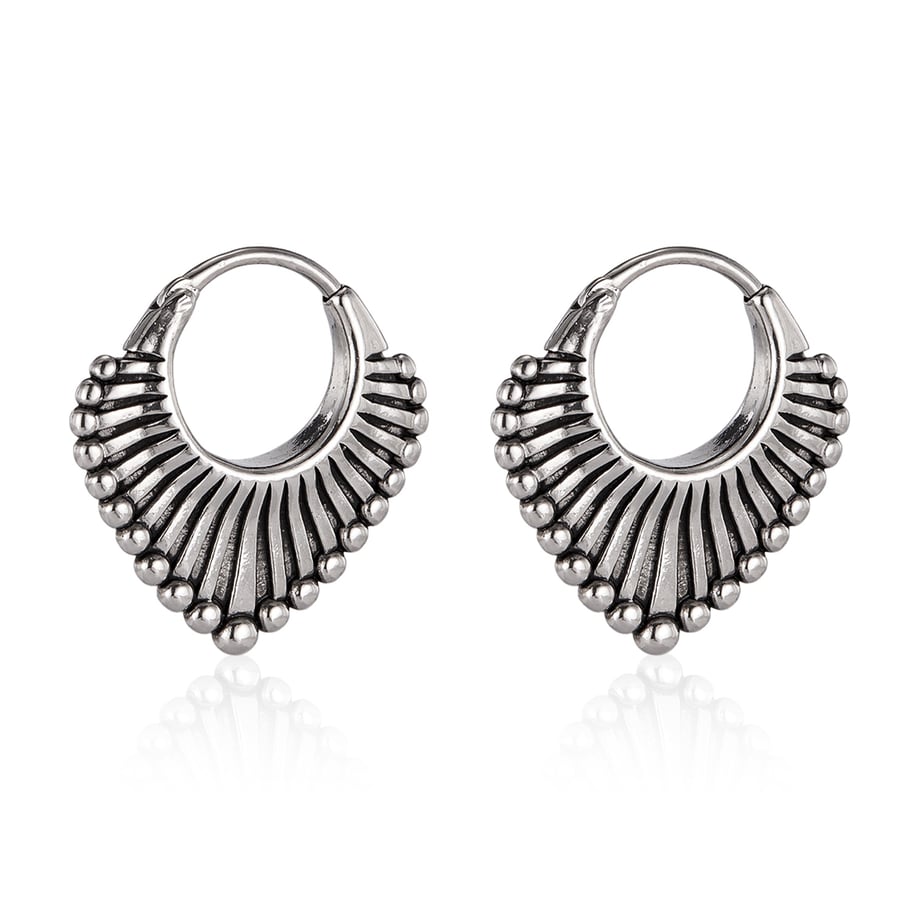 1 Piece Modern Series Fashionable Geometric Stainless Steel Men's Earrings Picture2