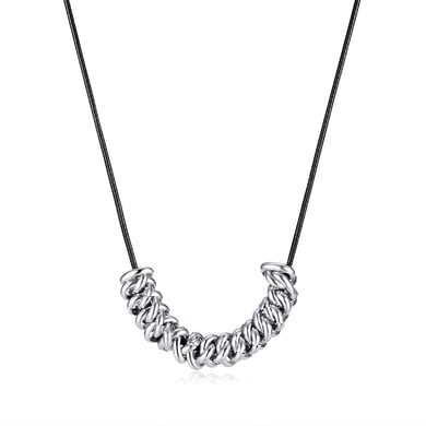 Rope Patchwork Stainless Steel Men's Chain Necklaces h5 