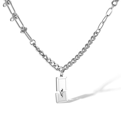 Rectangular Plate Stainless Steel Men's Pendant Necklaces h5 