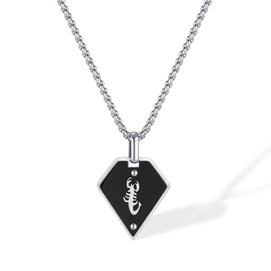 1 Piece Scorpion Pattern Stainless Steel Men's Pendant Necklaces h5 