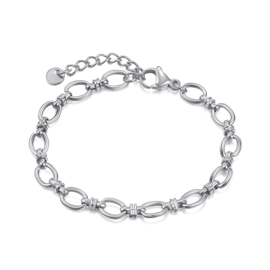 Minimalist Patchwork Stainless Steel Men's Chain Bracelets 