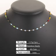 Gold long crystal-necklace 405 Picture11