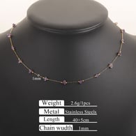Golden Purple Gravel-Necklace 405 Picture7