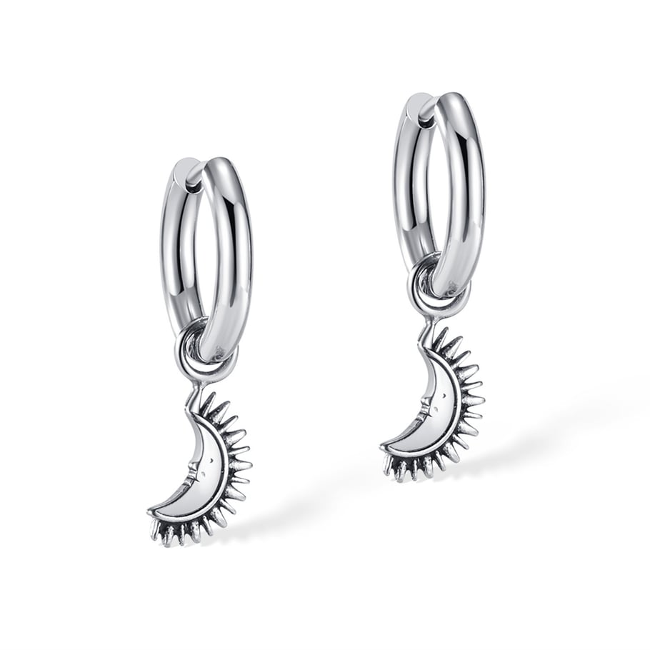 Retro Wings Shape Stainless Steel Men's Stud Earrings