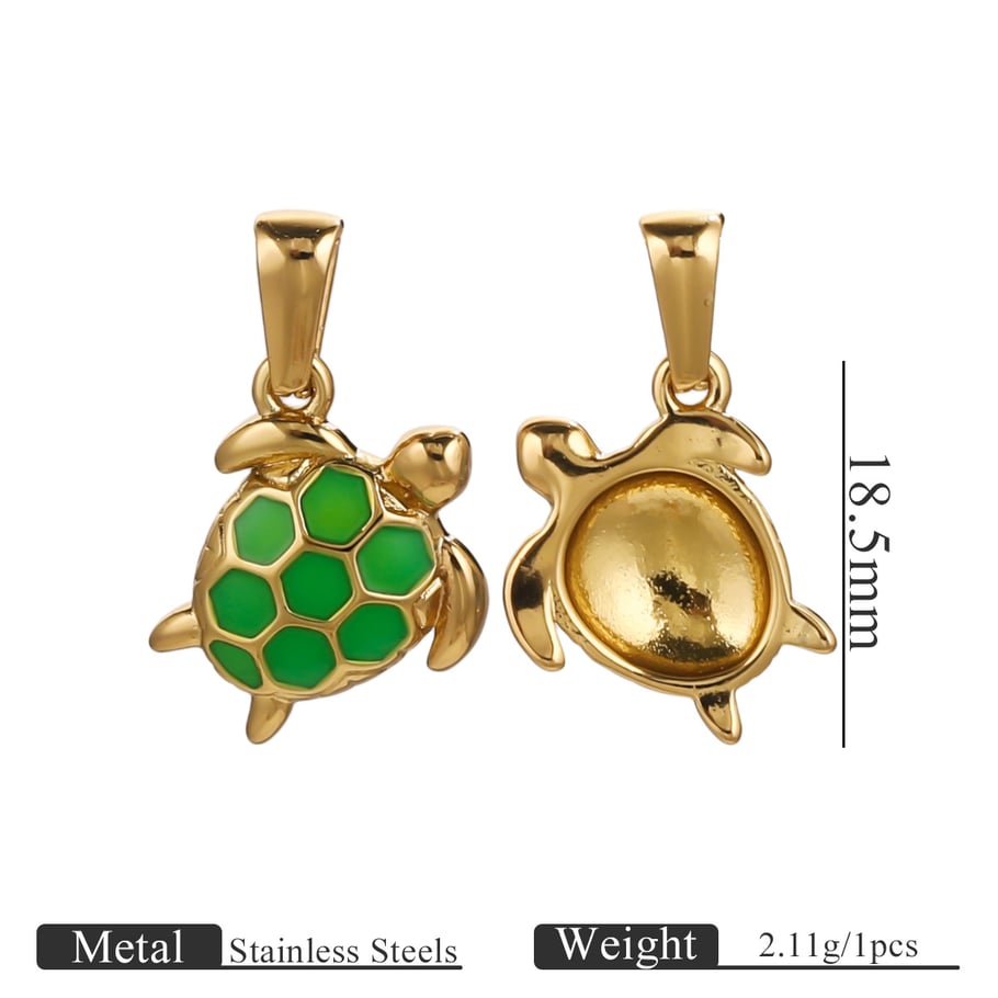 1 Piece Ocean Series Marine Organism Stainless Steel Women's Pendants 