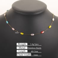 Gold cube crystal-necklace 405 Picture9