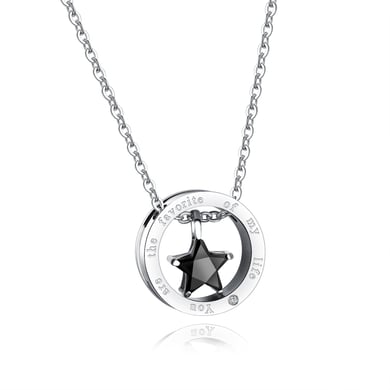 1 Piece Radiant Star Hoop Stainless Steel Men's Pendant Necklaces h5 