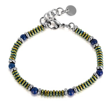 Vintage Annulus Stainless Steel Men's Beaded Bracelets h5 