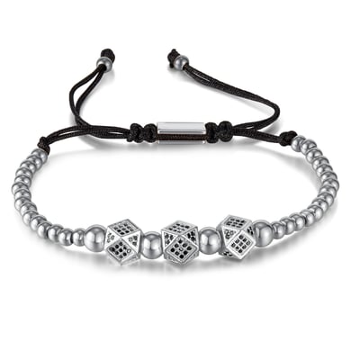 Intricate Series Punk Geometric Stainless Steel Gold Color Men's Chain Bracelets h5 