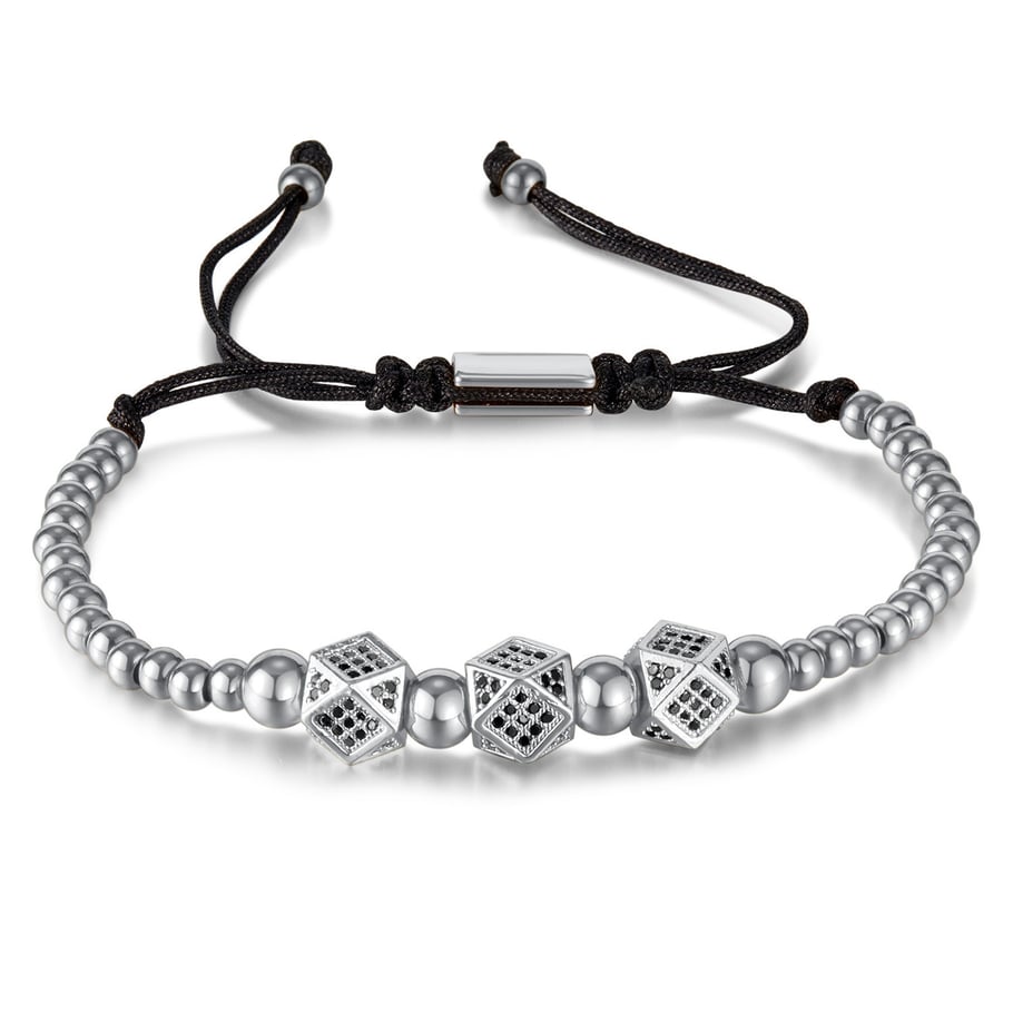Intricate Series Punk Geometric Stainless Steel Gold Color Men's Chain Bracelets 