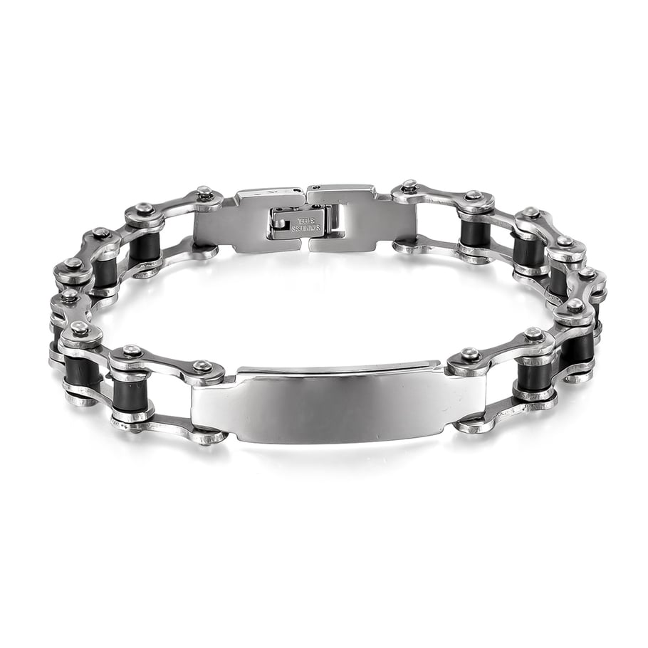 1 Piece Industrial Series Mechanical Stainless Steel Men's Bracelets Picture2
