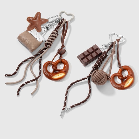 1 Piece Leather Star Chocolate Bag Charm 2