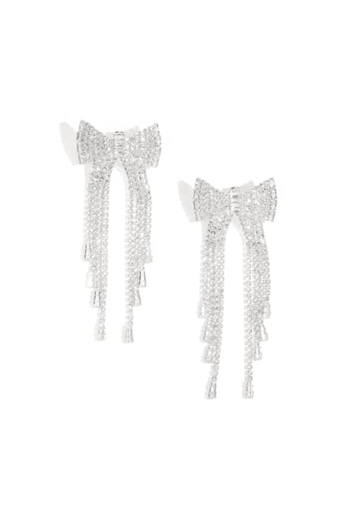 Kupfer Baumeln Ohrringe Bogen Knoten Elegante Weihnachten Luxuriöse Serie frauen schmuck h5 Bild5