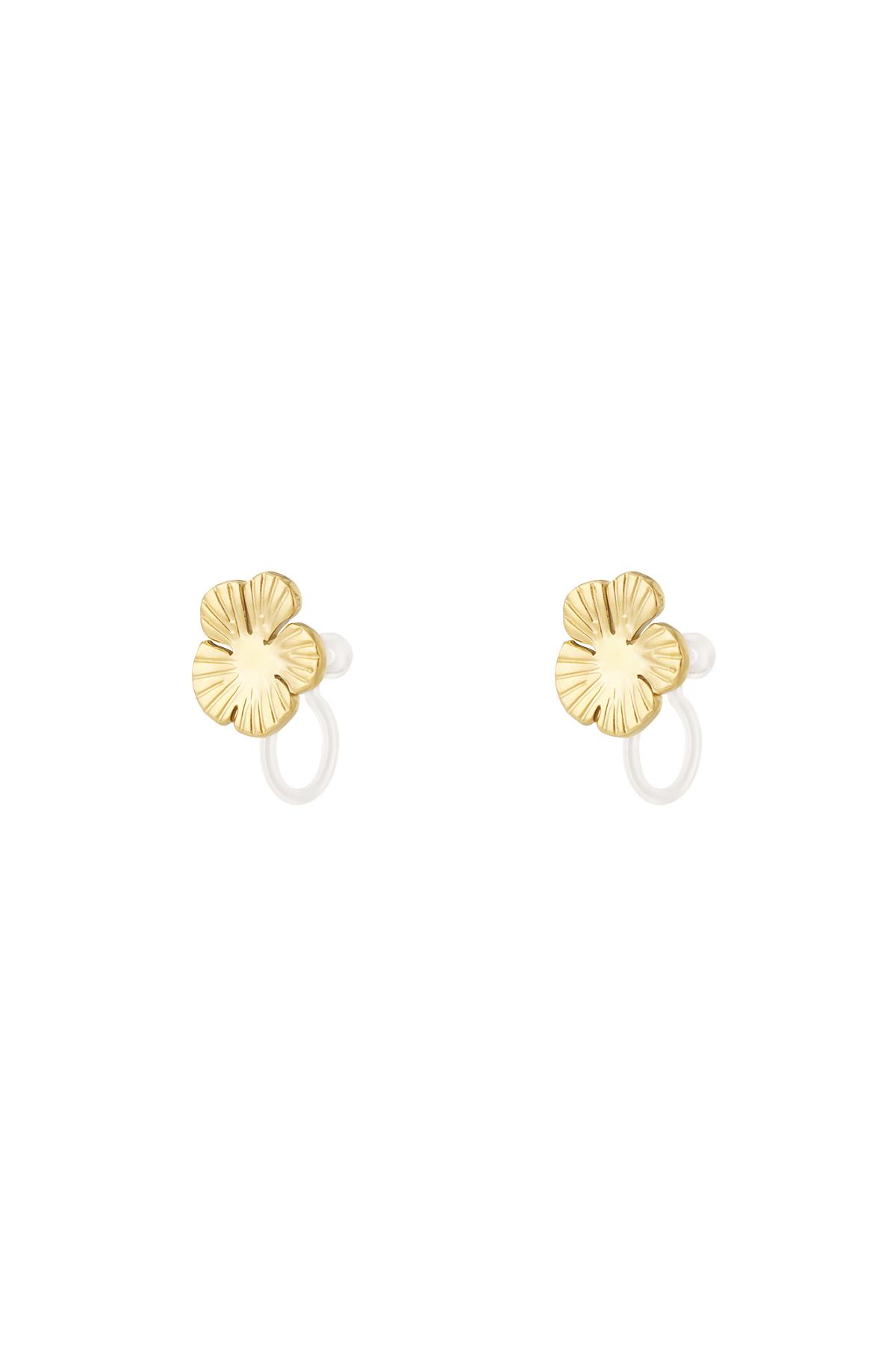 Flower Clip Earrings