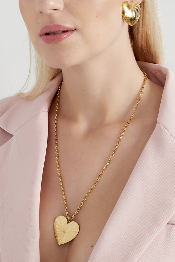 long necklace big heart 2