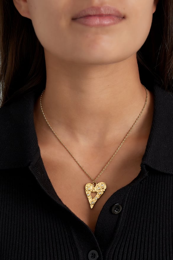 sparkling heart necklace