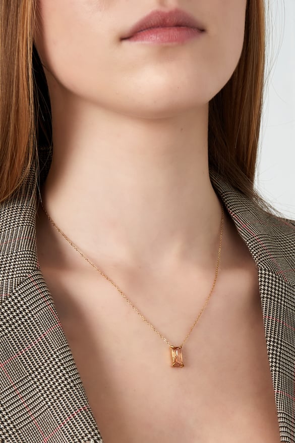 sleek sparkle necklace - pink &amp; 