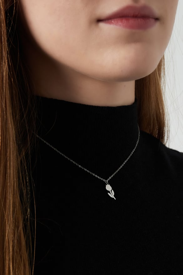 collana tulipano - colore oro