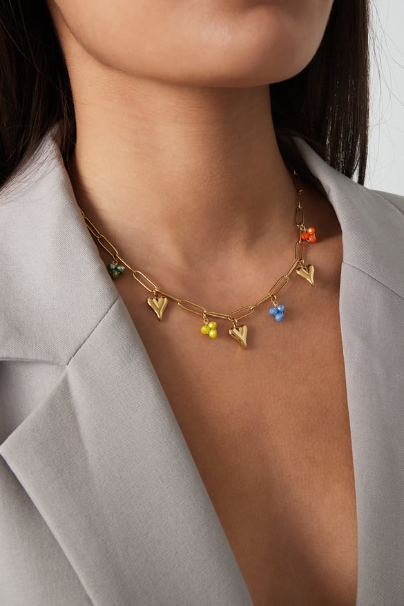 collana con ciondolo amore primario - colore oro 2