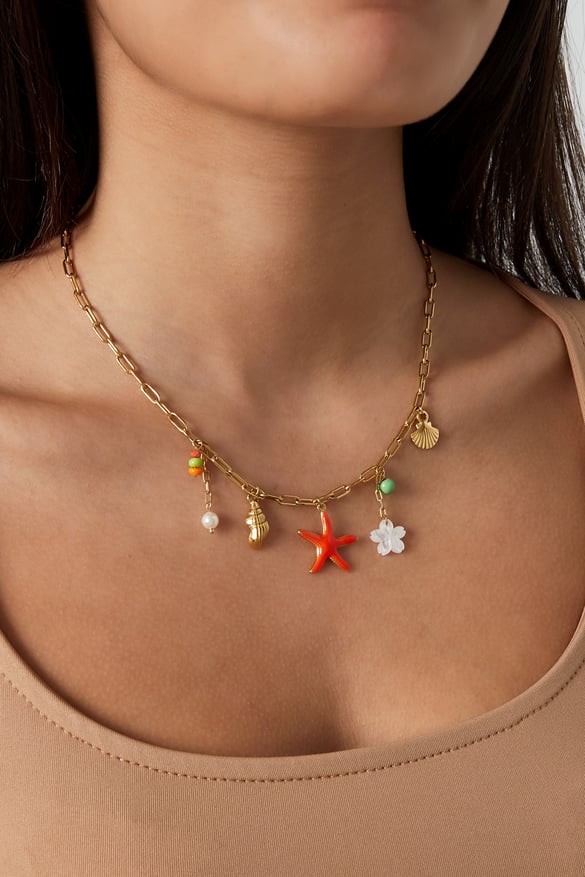 Collier d'été - Couleur or 2
