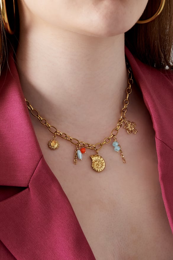 collana spiaggia per la vita - colore oro 2