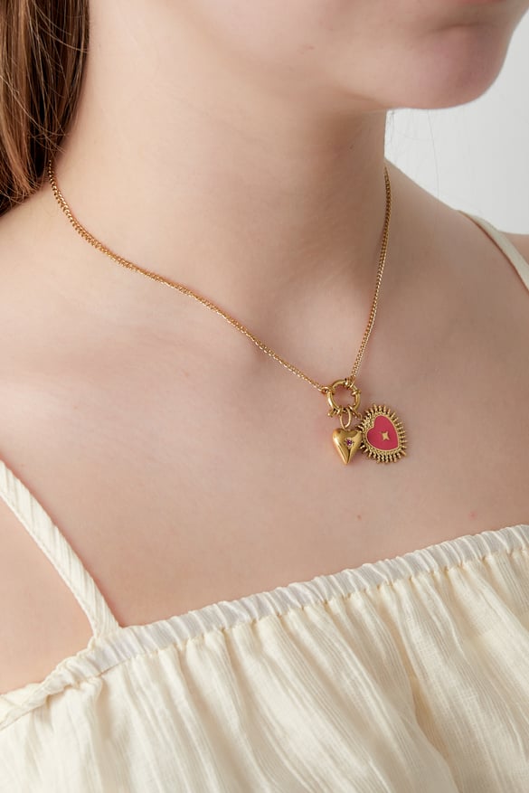 Collar DIY de sol de corazón