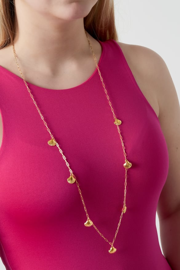 Collier long coquillage 2