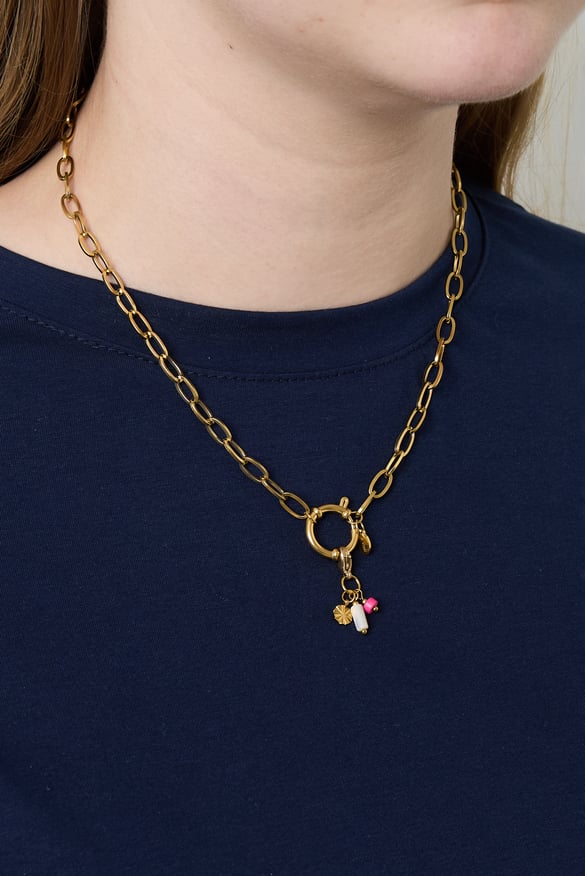 Collier boucle dorée