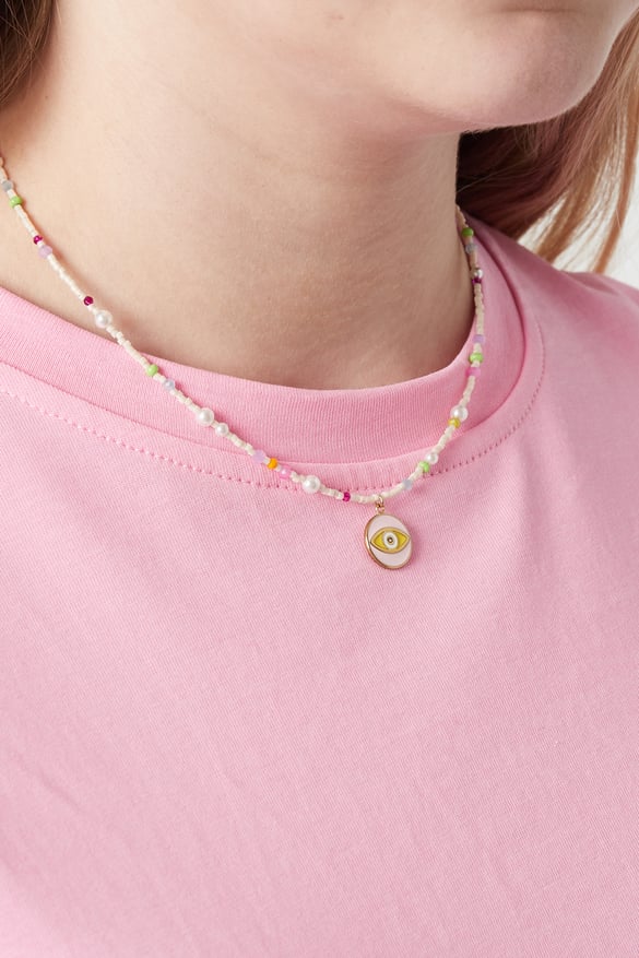 Collana &quot;Tutti gli occhi su di te&quot; - Rosa multi