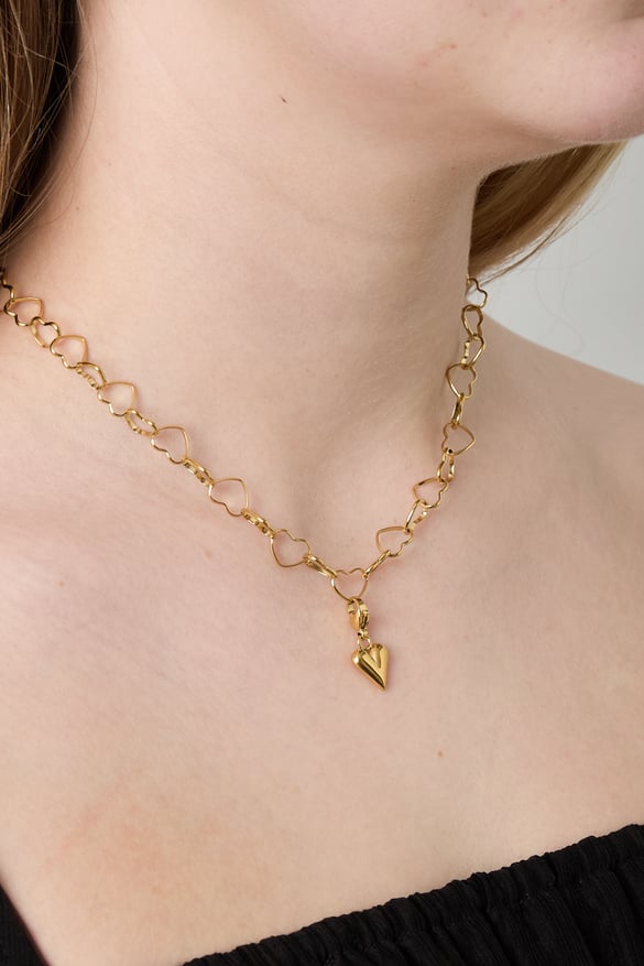 304S.steel Chain Necklaces Heart Daily Daily