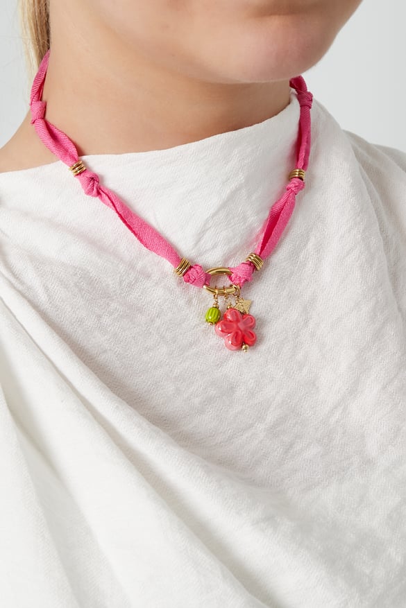 Flower Ketting - Fuchsia 2