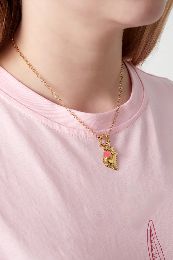 Chunky heart DIY necklace 2