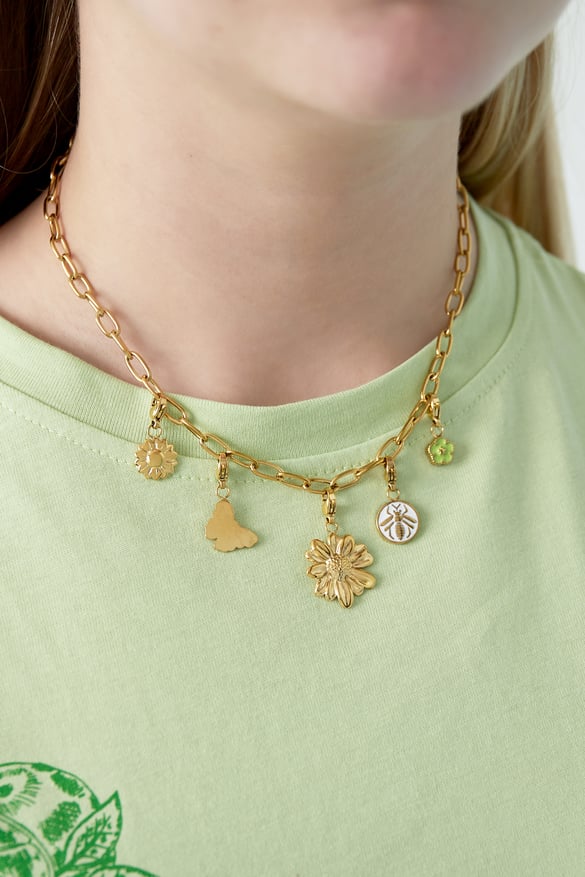 Collier DIY à fleurs détaillées