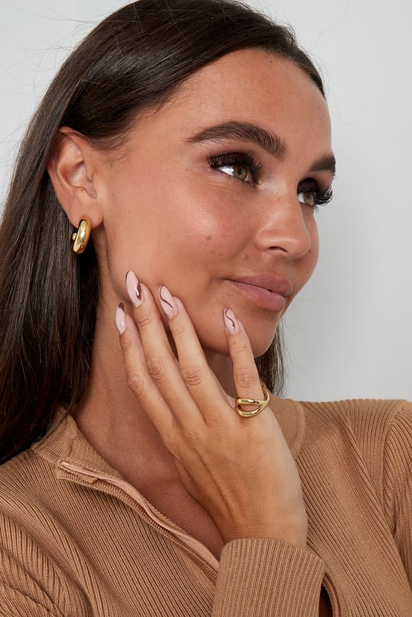 Anello collegato - Colore oro 2
