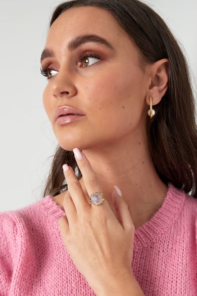 Statement Ring Vintage Look - Rotgold h5 Bild2