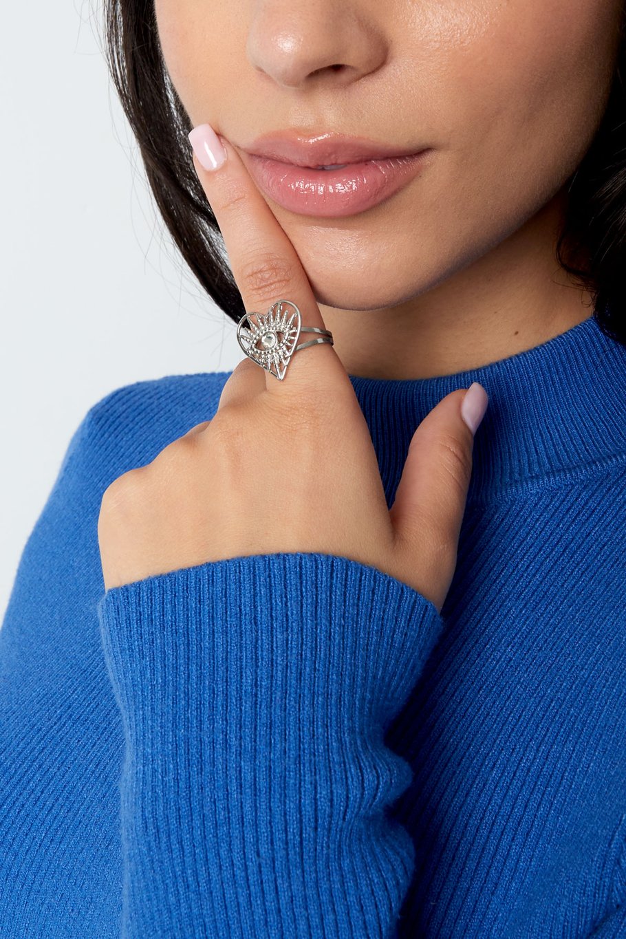 Ring Herz mit Verzierung  Bild3