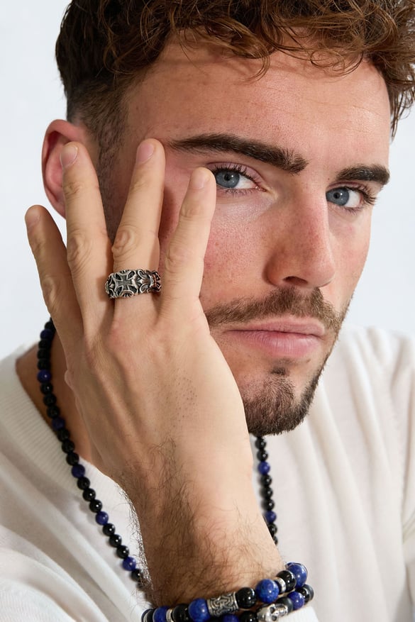 Men's ring ornament - Silver Color color 2