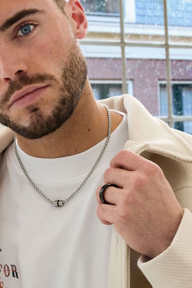 Herrenring Zickzack - Schwarz h5 Bild3