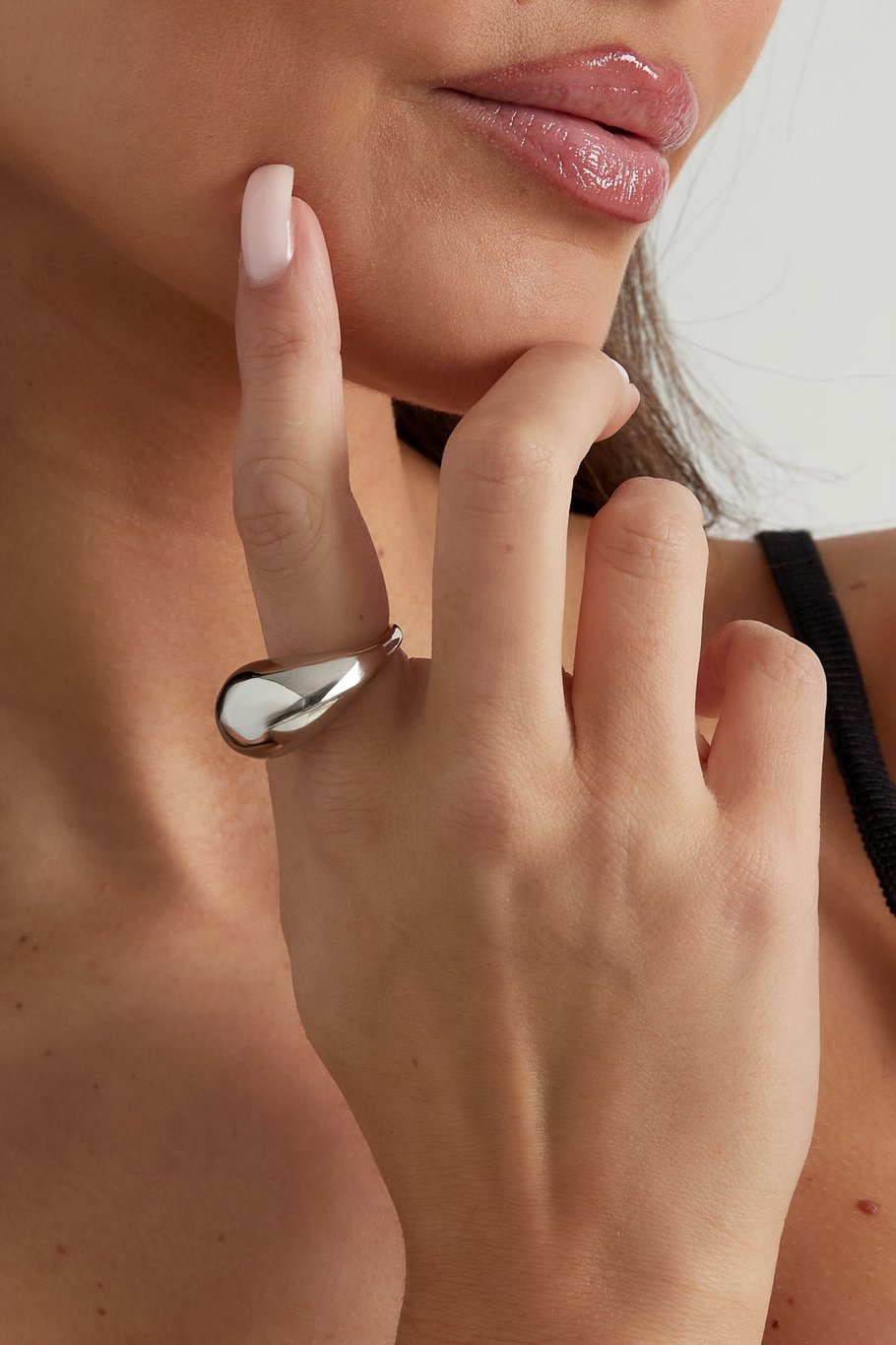 bague goutte - couleur or h5Image5