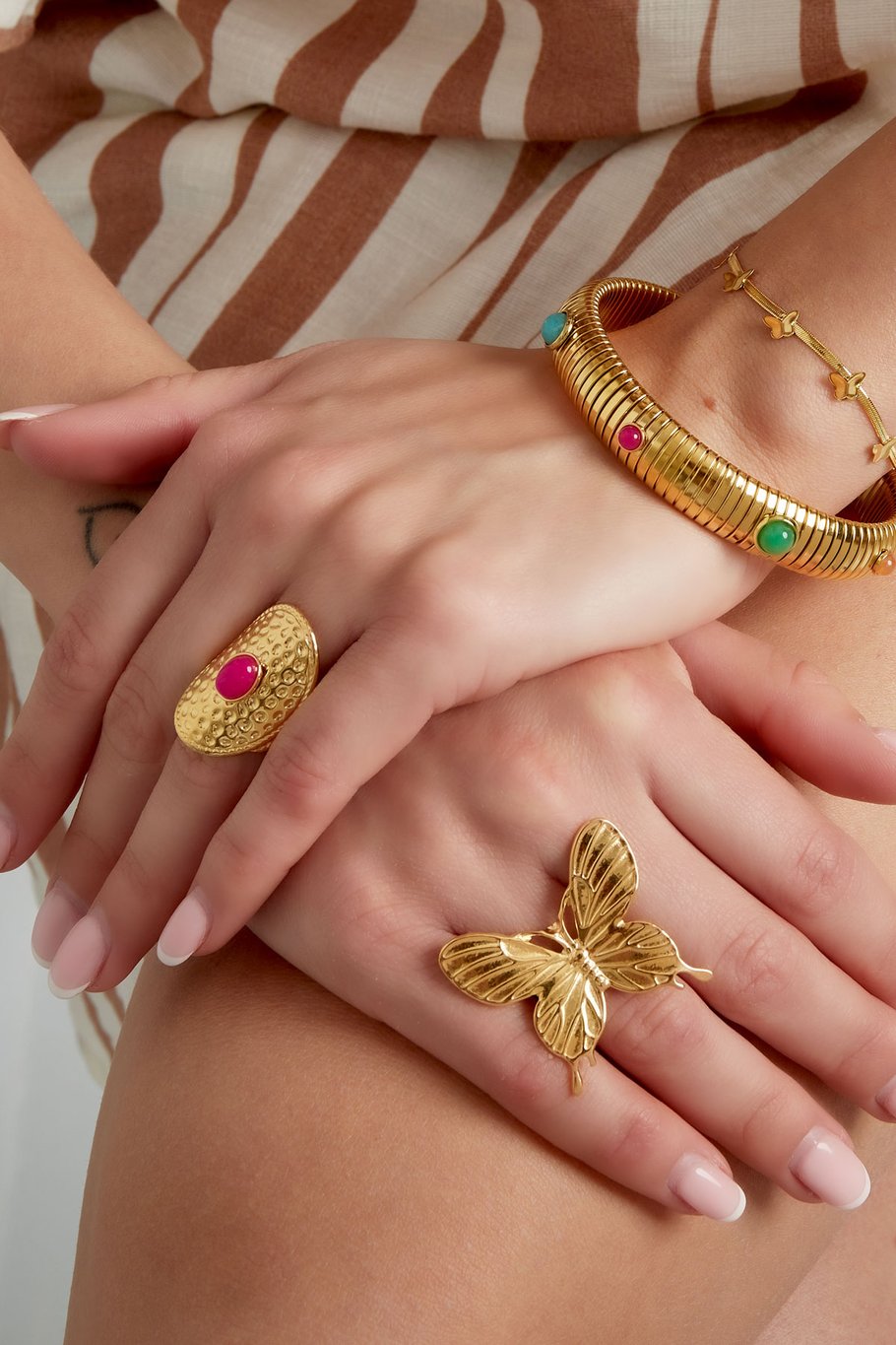 statement vlinder ring Afbeelding2
