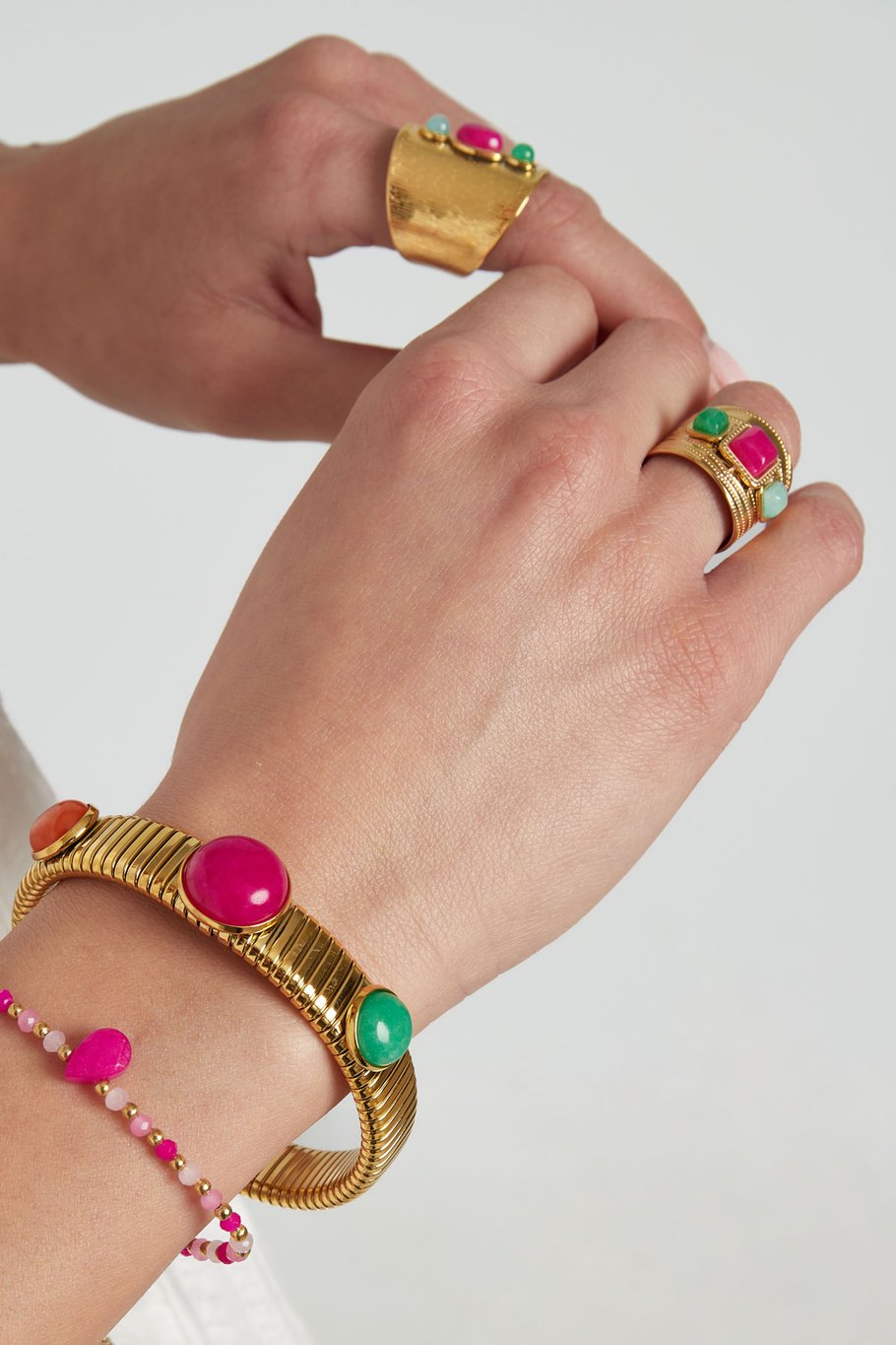 statement ring with colored stones Picture2