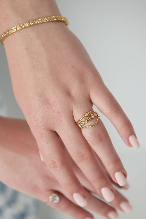 Dreifacher Statement-Ring 