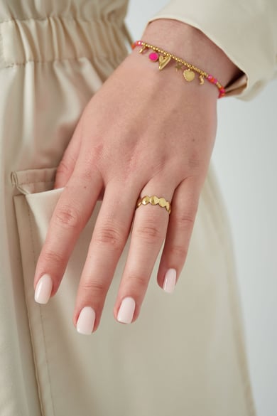 Bague coquillage âme - Couleur or h5 Image2