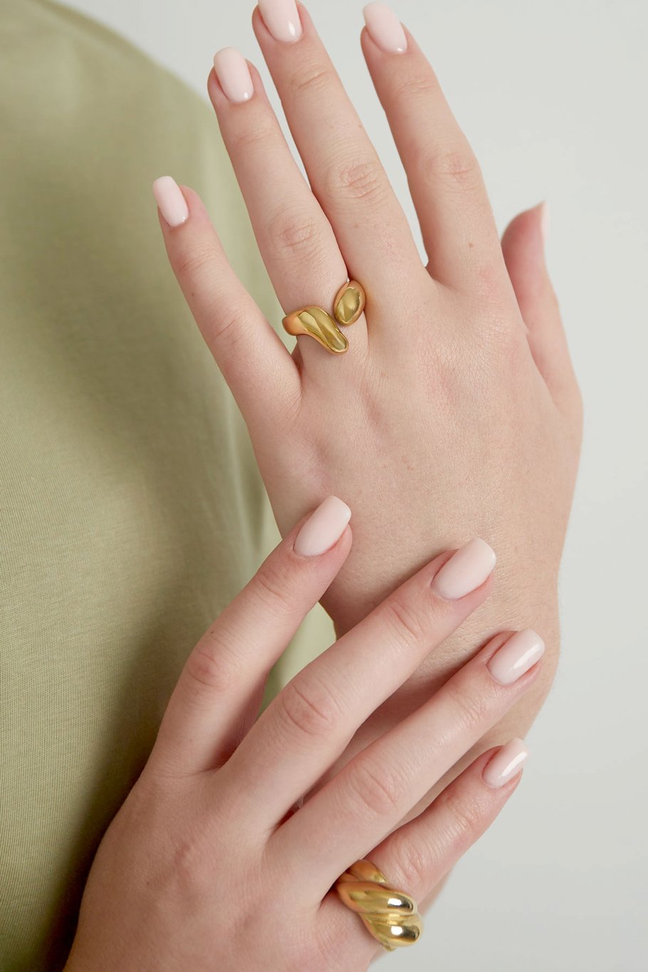 anello aperto estetico - colore oro h5Immagine2