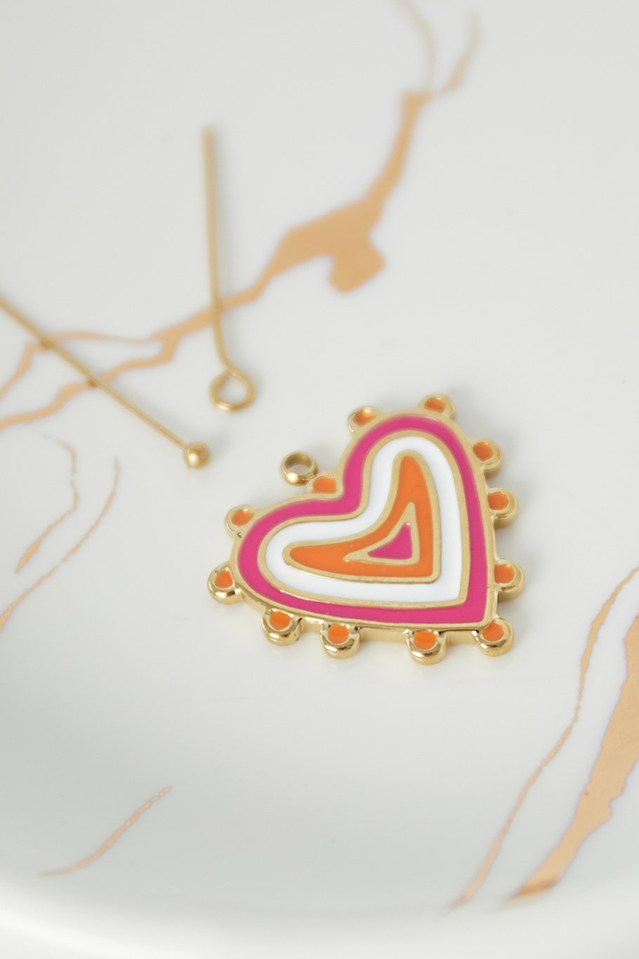 Charm funky love - orange pink Picture2